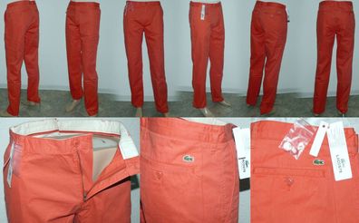 Lacoste HH 7138 TJG Chino Hose Slim 100% Cotton Jeans W28 W36 W38 W40 L34 Goyave