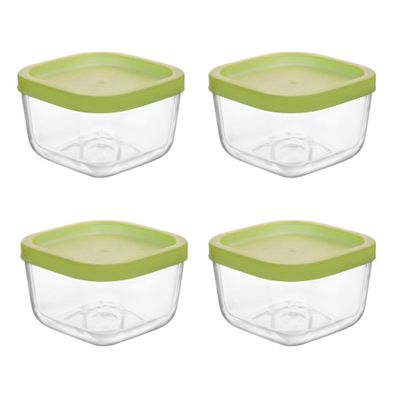 LAV Cube Aufbewahrungsbox: 2er Set Frischhaltedose mit Deckel