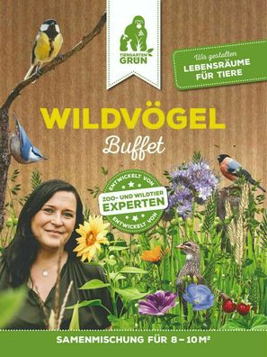 Tiergartengrün „Wildvögel Buffet“ Samenmischung für 8-10m² Blumensamen Insekten