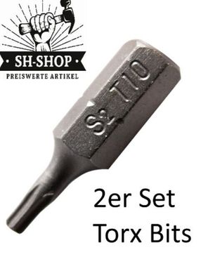 2er Set Torx Bits T10 T15 T20 T25 T30 Bitsatz TX Set Schraubendreher S2 Stahl