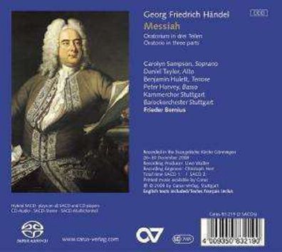 Der Messias: Georg Friedrich Händel (1685-1759) - Carus - (CD / Titel: A-G)