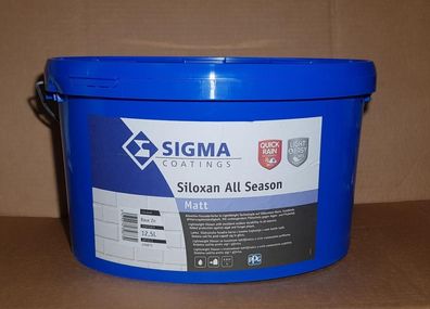 SIGMA Siloxan All Season Fassadenfarbe Anthrazitgrau 12,5 Liter