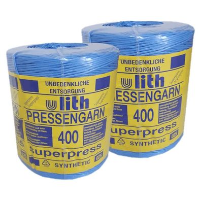 Superpress Pressengarn 10 kg Synthetik 400m/ kg blau Bindegarn Erntegarn