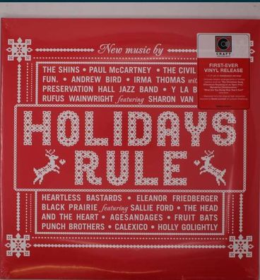 Various Artists - Holidays Rule (Transparent Red Vinyl)