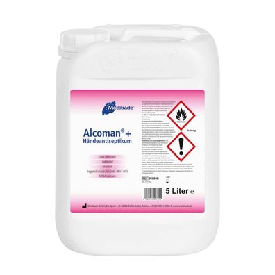 Meditrade Alcoman® plus Händedesinfektionsmittel - 5 Liter | Kanister (5000 ml)