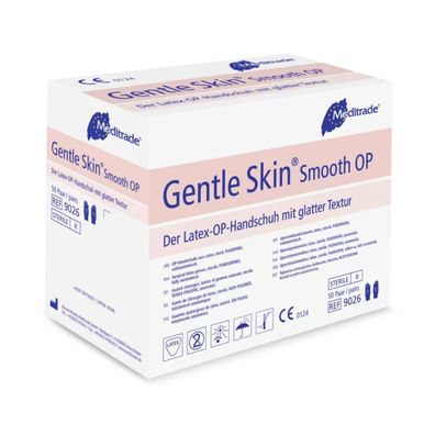 Meditrade Gentle Skin® Smooth OP, OP-Handschuhe Gr. 6,5 | Packung (50 Stück)
