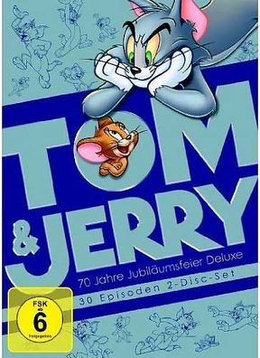 Tom & Jerry (DVD) 70 J. Jubiläumsfeier Min: 210/ DD1.0/ VB DELUXE 2DVDs - WARNER
