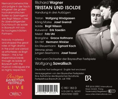Richard Wagner (1813-1883): Tristan und Isolde - Orfeo - (CD / Titel: H-Z)