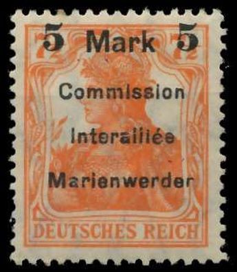 Marienwerder Nr 25AF III ungebraucht gepr. X49A4BE