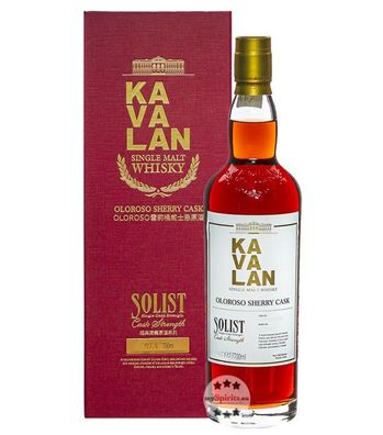 Kavalan Solist Sherry Cask Single Malt Whisky (53,2 % vol, 0,7 Liter) (53,2 % vol, hi