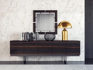 Luxus Esszimmer Sideboard mit Spiegel Komplett Modern Design Kommode