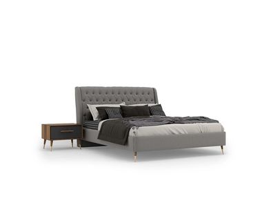Schlafzimmer Set Bett 2x Nachttische Luxus Komplett Modern Möbel Neu