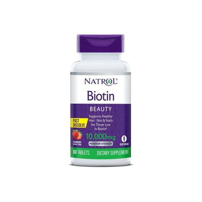 Biotin Fast Dissolve 10.000mcg 60Tab. von Natrol MHD 30.4