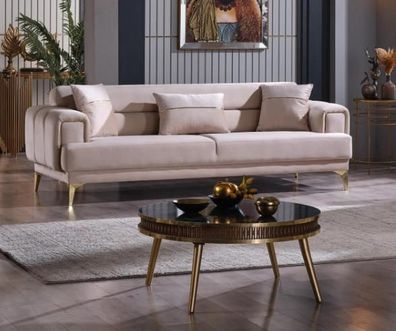 Samt Luxus Sofa Dreisitzer Polstercouch Designer Sitzpolster Couch Wohnzimmer