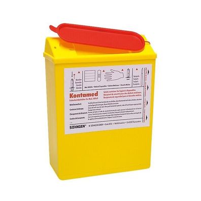 Kontamed Sicherheitsbehälter Entsorgungsbox Spritzen-Abfall 1,8 Liter Medi-box