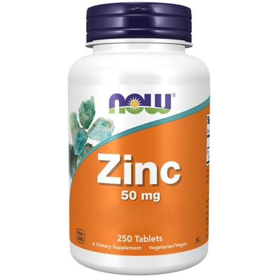 NOW Foods Zinc 250 Tabletten a´50mg