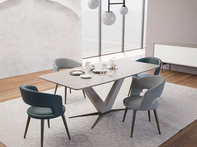 Komplett Esstisch Set Stühle Esszimmer Einrichtung Design Modern Möbel