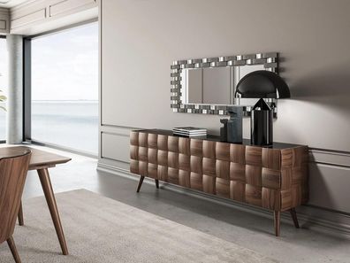 Luxus Sideboard mit Spiegel Esszimmer Komplett Einrichtung Design Möbel