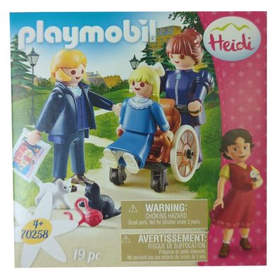 Playmobil 70258 Studio 100, Heidi - Klara im Rollstuhl mit Vater und Fräulein Ro