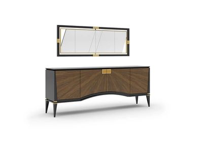 Luxus Set Esszimmer Sideboard mit Spiegel Design Modern Möbel Neu