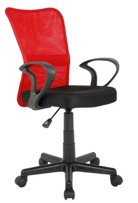 Bürostuhl Drehstuhl Schreibtischstuhl Rot/ Schwarz H-298F-2/2121