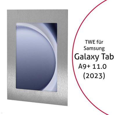 TabLines TWE114E Tablet Wandeinbau fér Samsung Tab A9+ 11.0, Edelstahl