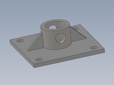 Adapterplatte Flanschplatte Rotatoraufnahme für Holzgreifer-Zange GR30 mit 10mm Grun