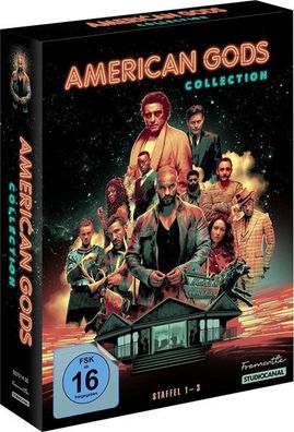 American Gods - Staffel 1-3 (DVD) Min: 1341/ DD5.1/ WS 11Disc, Schuber - Studiocan...