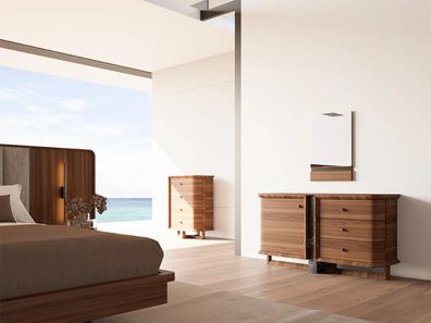 Braun Kommode Schlafzimmer Komplett Modern Spiegel Design Möbel