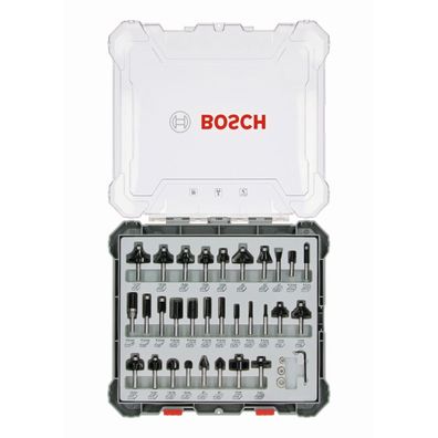Bosch Fräser-Set 30-teilig Schaft 8mm 2607017475 für Oberfräse