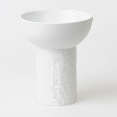 Formsprache Vase "Good things take time" Ø 14 cm Porzellan - Räder Design