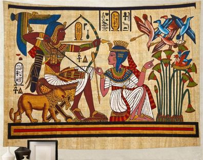 Wandtuch "Ägyptische Krieger" in der Größe 150x130cm