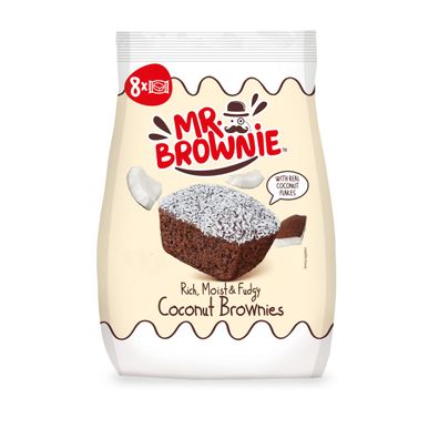 Mr. Brownie Coconut Brownies Schoko Rührkuchen mit Kokosraspeln 200g