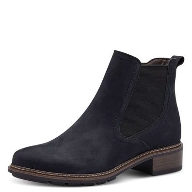 Boot - Navy Leder