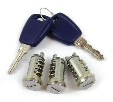 Satz Schließzylinder 2 Schlüssel Türschloss Schloss für Fiat Punto ab 1999 71751550