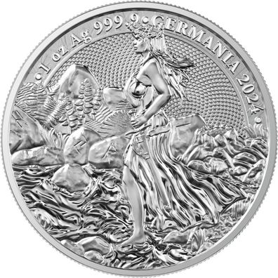 Germania Mint Germania 2024 1 oz 999 Silber Feinsilber 5 Mark mit Zertifikat