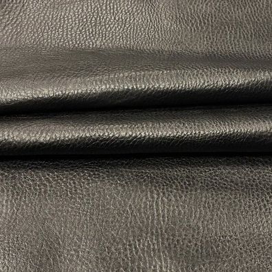 Lederhaut schwarz geprägt Lammleder Stärke 0,9-1,1 mm