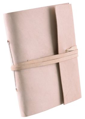 Kleines Notizbuch mit Ledereinband, ca. 80 Seiten