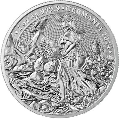 Germania Mint Germania 2024 2 oz 999 Silber Feinsilber 10 Mark mit Zertifikat