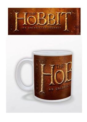 Der Hobbit Tasse - Eine Unerwartete Reise, Logo verziert, braun