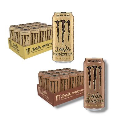 Monster Java Mix - 12 Loca Moca & 12 Mean Bean 444ml -Coffee + Energy 8,33/ L