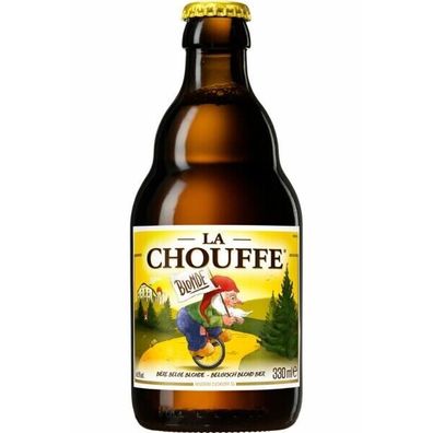 La Chouffe Blond 24x 0,33l- ungefiltertes blondes Bier aus Belgien mit 8%Vol.