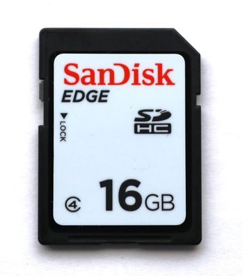 NEU: 16 GB SanDisk "Edge" SDHC Secure Digital (SD) SDSDAA-016G Class 4 16GB