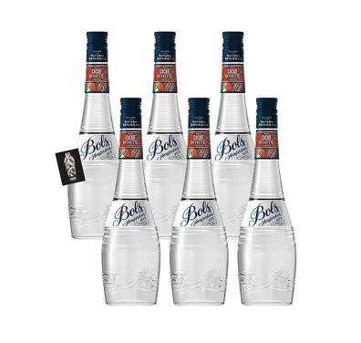 Bols 6er-Set Amsterdam 1575 Cacao White Likör 6x0,7L (24% vol.)- [Enthält Sulfi