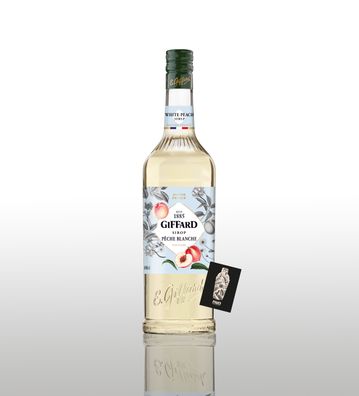 Giffard Weißer Pfirsich Sirup Sirop Peche Blanche White Peach Syrup 1L