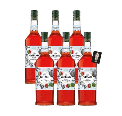 Giffard 6er-Set Wassermelone Sirup Sirop Pasteque 6x1L