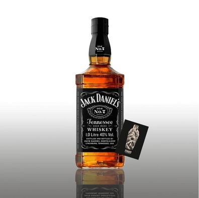 Jack Daniels BLACK LABEL NO. 7 Tennessee Whiskey 1L (40% vol.) - [Enthält Sulfi
