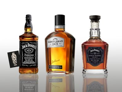 Jack Daniels 3er-Set Jack Daniels Old No.7 Tennessee Whiskey 0,7L (40% vol.), J