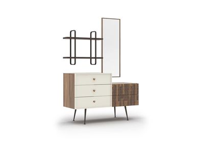 Schlafzimmer Modern Kommode mit Spiegel Holzschrank Design Neu