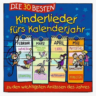 Die 30 besten Kinderlieder fürs Kalenderjahr - Lamp & Leute - (CD / Titel: A-G)